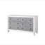 Commode Katia gris rustique et blanc vieilli