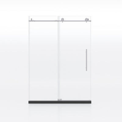 5/16"(8mm) Clear Tempered Glass Shower Door, 60"x76", Brushed Nickel, Bathroom Quality Expansion 60" Width X 76" Height Glass, Durability Guarantee