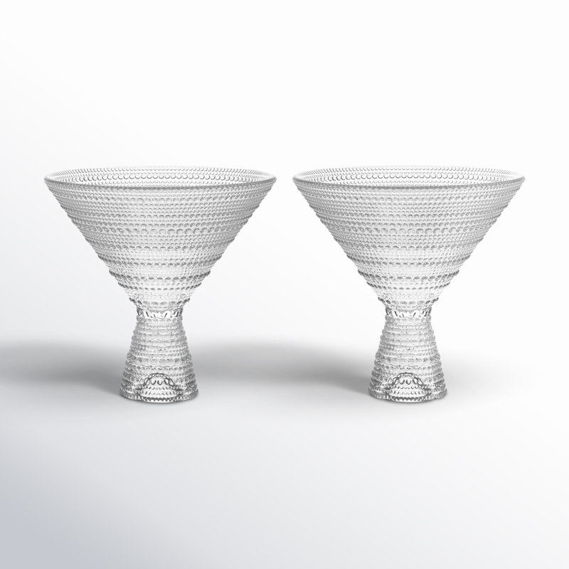 Fortessa Jupiter Glass, 11.5 Ounce Martini, Clear