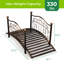Pont de jardin décoratif en fer 3,3 pi-124343069