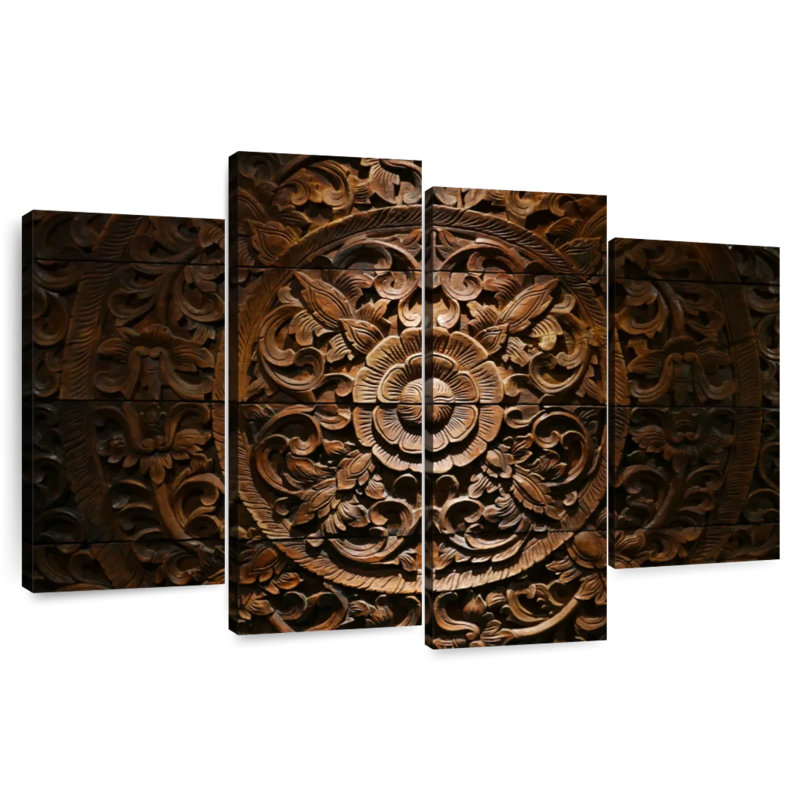 Fleurs de bois sculpté Senne