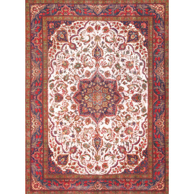 Volodia Oriental Area Rug in Red