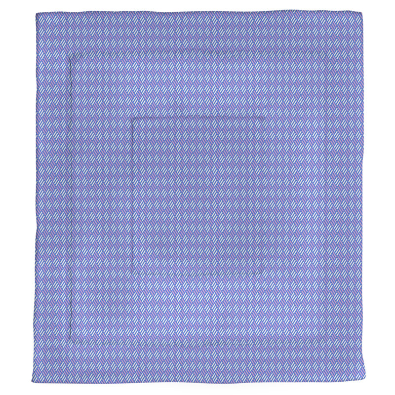 Édredon réversible simple Katelyn Elizabeth, Édredon simple, Mauve / Bleu clair