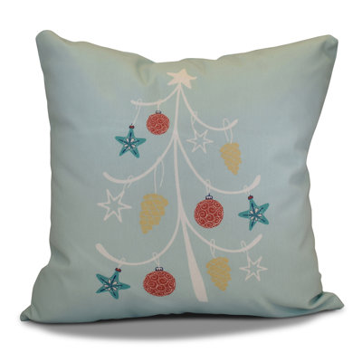Housse et insert de coussin décoratif Coastal Christmas