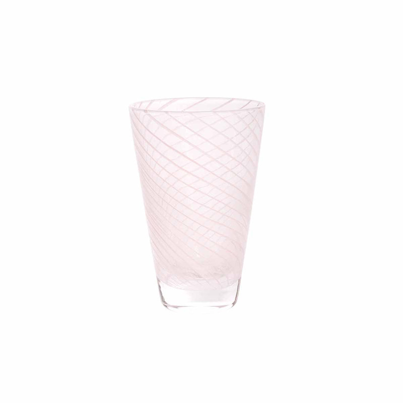 Yuka Handmade Glass Drinking Glass, Rose