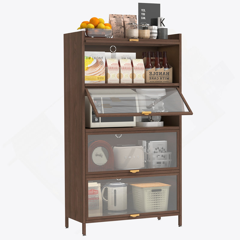 Armoire en métal avec 4 portes rabattables pour la chambre à coucher, le bureau, le salon, le couloir et le vestibule