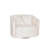 Rory White Sherpa Swivel Accent Chair
