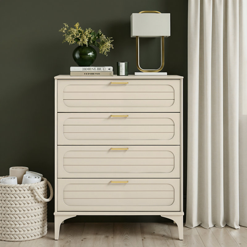 Curtis 4 Drawer Chest, Natural