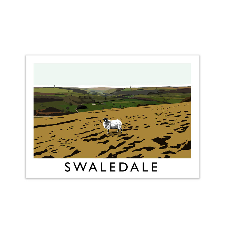 Swaledale by Richard O'Neill - Print, 21 cm H x 29.7 cm W x 3 cm D