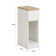 Breyonna Modern Narrow End Table Set nightstands of 2 with drawers