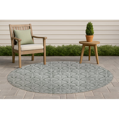 Elegant Palms Non-Slip Outdoor Rug