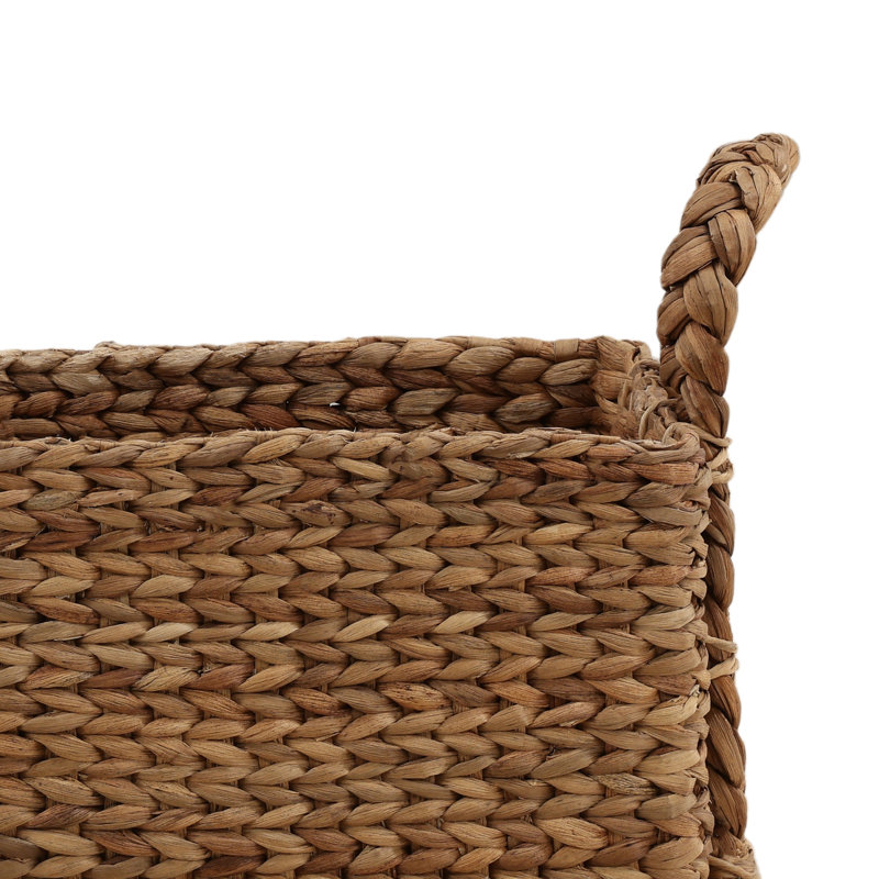Anapos Water Hyacinth Basket, Natural (Set of 2)