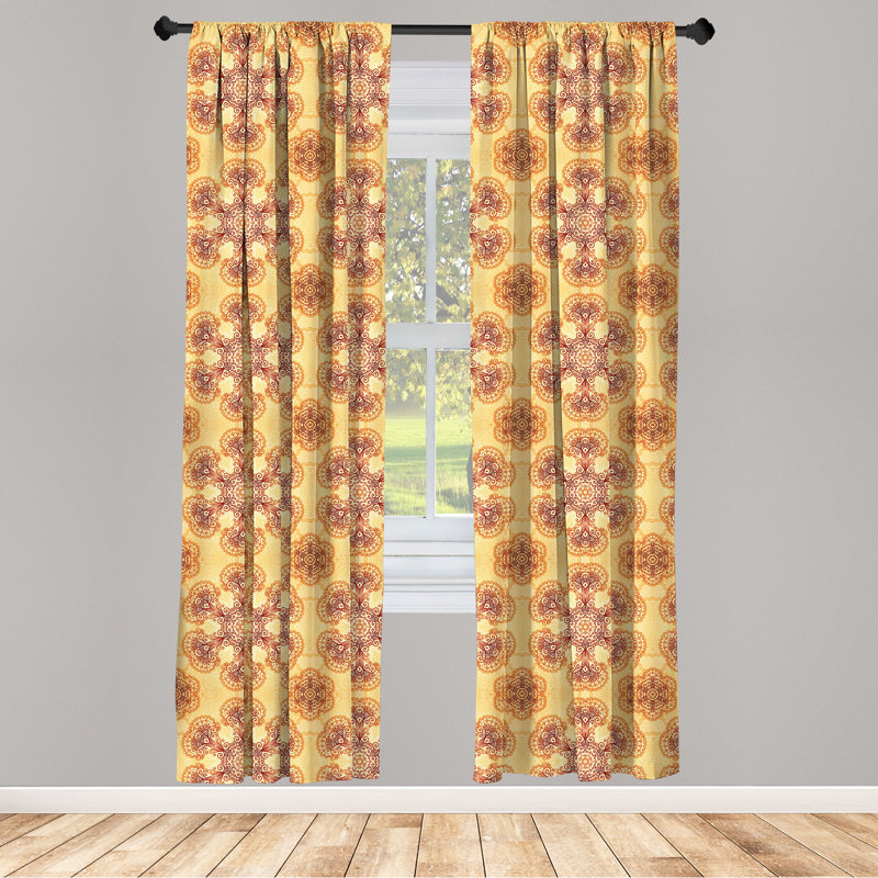 Rideaux 4 panneaux Ambesonne, L 56 po x L 84 po