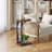 28.5"Tall Foldable C-Shaped End Table , Sofa Side Table,Folding TV Tray-1610139630