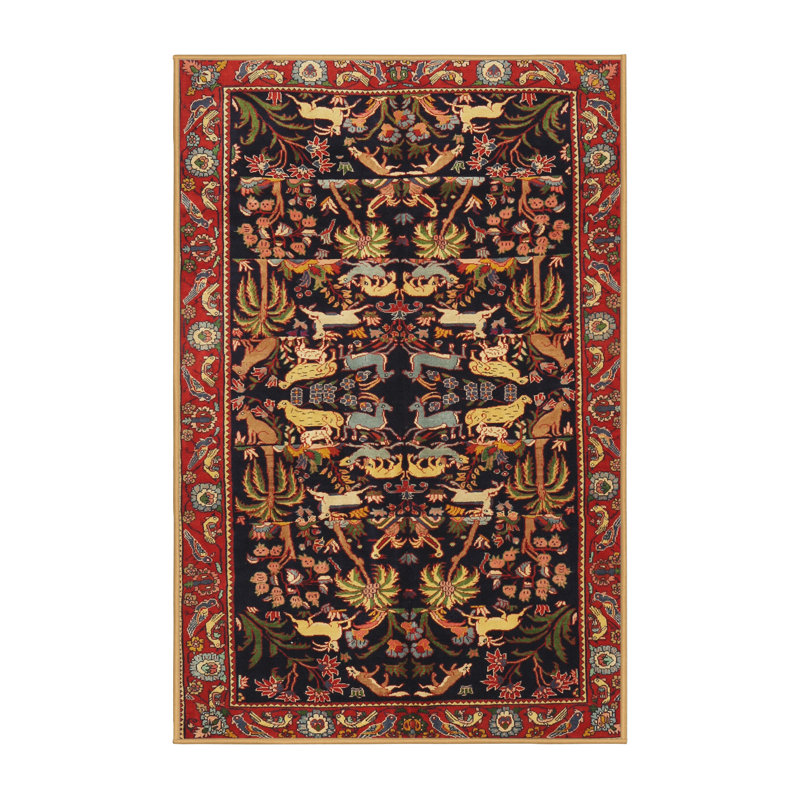Tapis rouge à motif sud-ouest, Rectangle 8 pi x 10 pi
