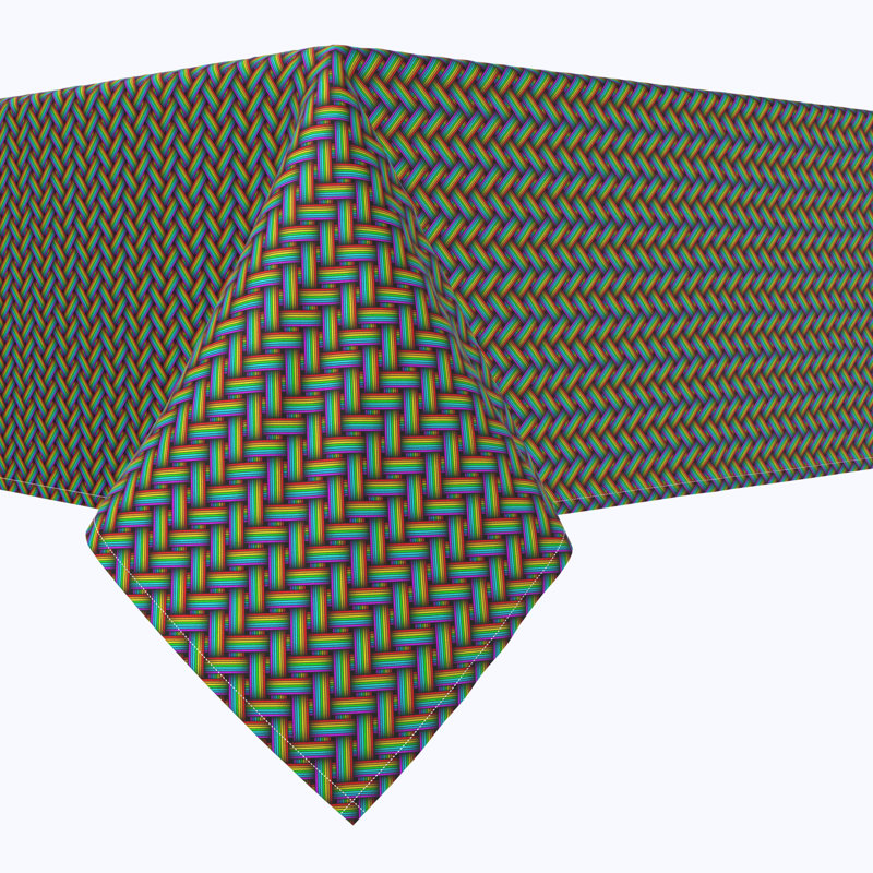Verret Geometric Square Tablecloth, 84" x 60"