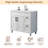 Revy 36" Modern White Free-standing single bathroom vanity set