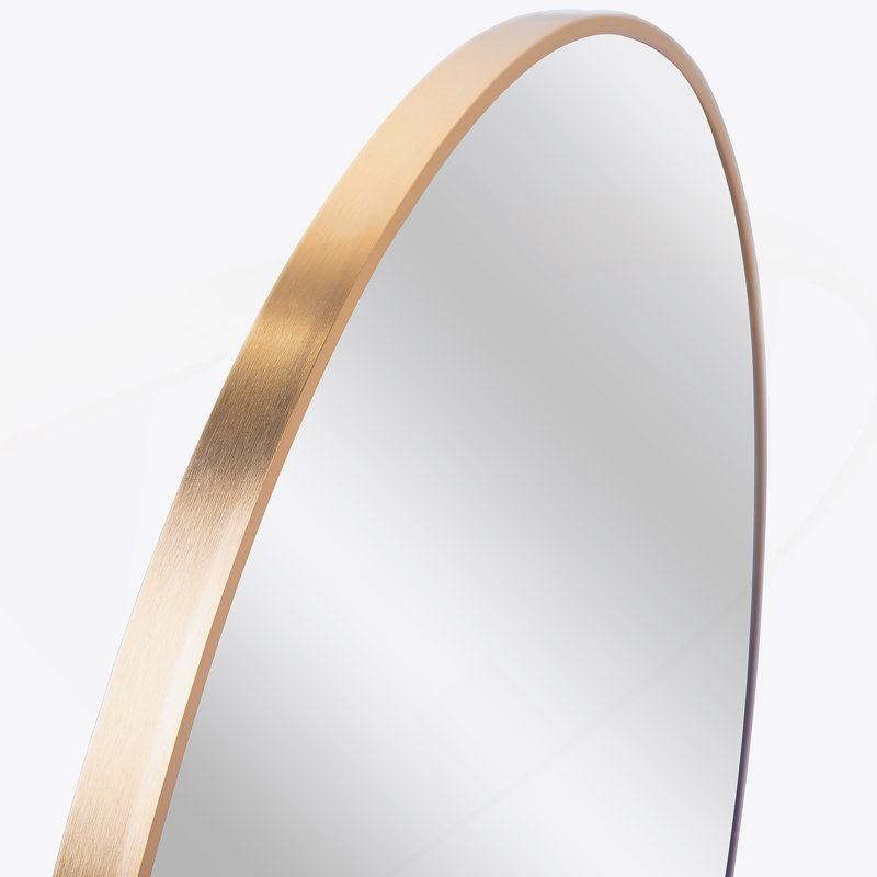 Miroir rond en métal, Or