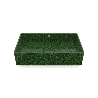 Woodio Cube60 15.75'' Wood Rectangular Bathroom Sink