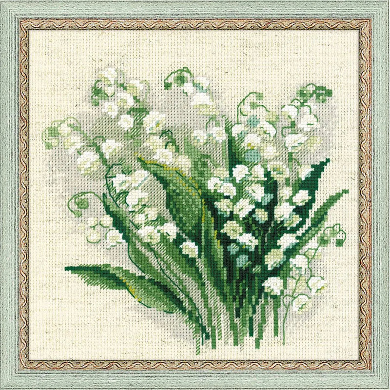  Kit au point de croix compté Lilly of the Valley R1497
