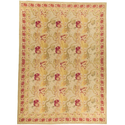 Wool Floral Area Rug