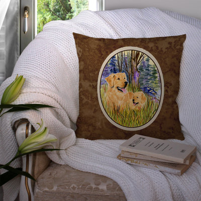 Coussin décoratif intérieur/extérieur golden retriever