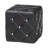 Mikhela Square Shaped Faux Leather Ottoman in Black, 13.5'' H X 13.5'' W X 13.5'' D-28849189