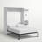 Luka Murphy Bed with Storage Cabinet (90W) -31813637