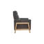Fauteuil inclinable avec structure en bois, fauteuil d'appoint pour chambre à coucher