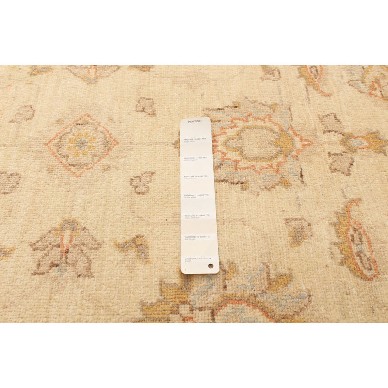 Tapis de couloir unique en laine noué à la main nouvel âge 2 pi 8 po x 9 pi 9 po Harsanje