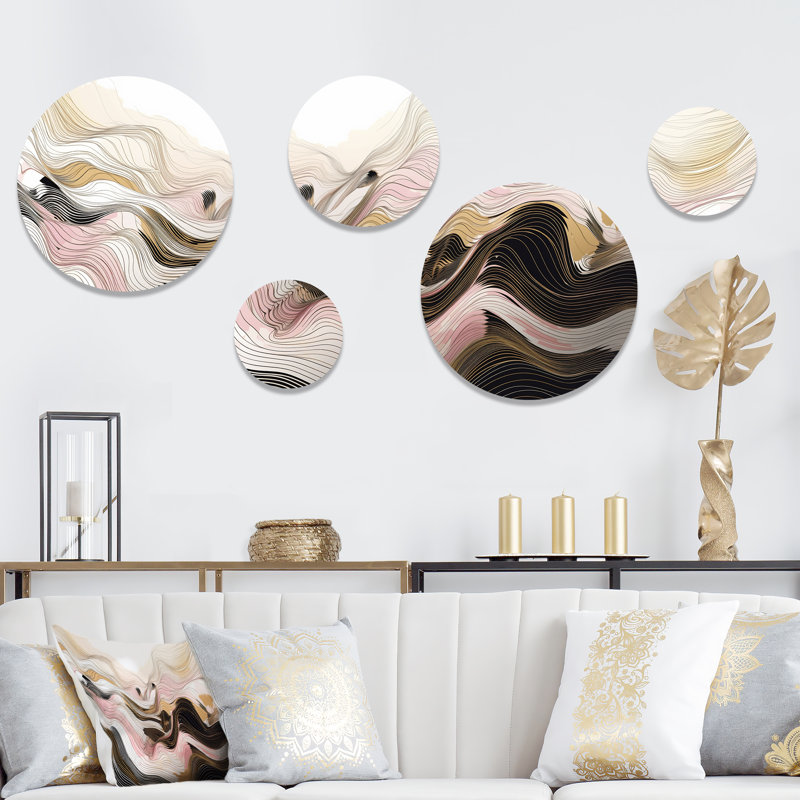 Abstract Wall Decor on Metal