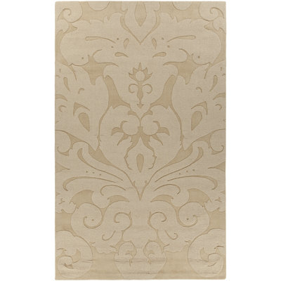 Tapis doré en laine touffeté Griagal