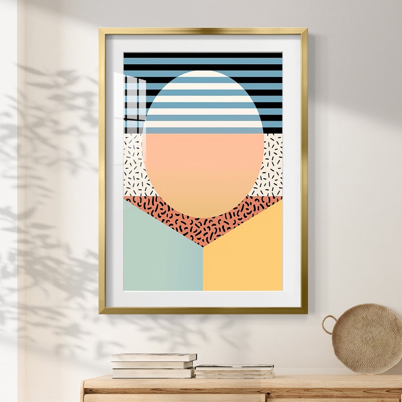 Modern Memphis III -Framed Print