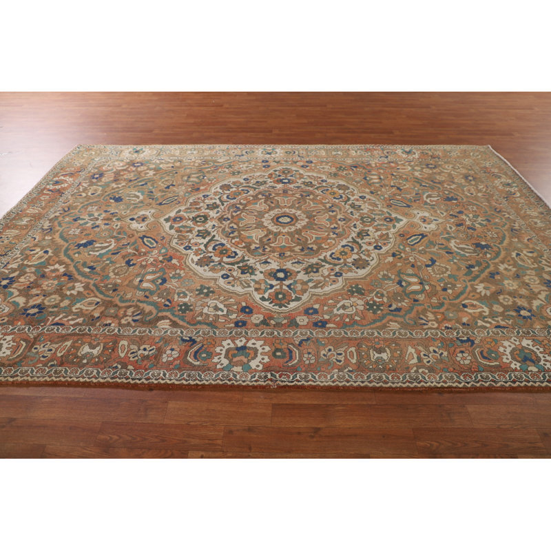 Tapis floral rétro 7 x 10