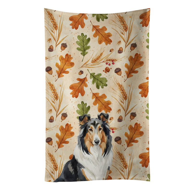 Serviette de cuisine tricolore Sheltie, Colley tricolore