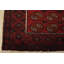 Tapis oriental rétro en laine rouge noué à la main 3 pi 3 po x 6 pi Bokhara