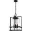 Luminaire suspendu d'extérieur noir 4 lumières Damien