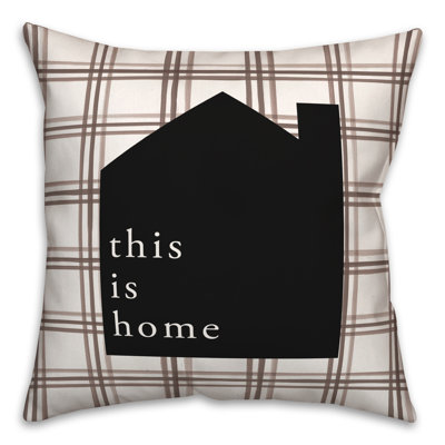 Plaid Outdoor Reversible Throw Pillow