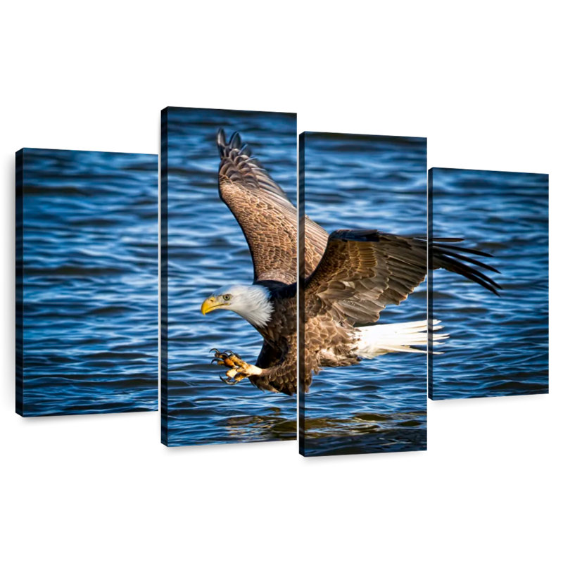 Bald Eagle Fishing, 54" H x 84" W