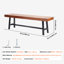 Banc extérieur, banc de jardin avec pieds en métal