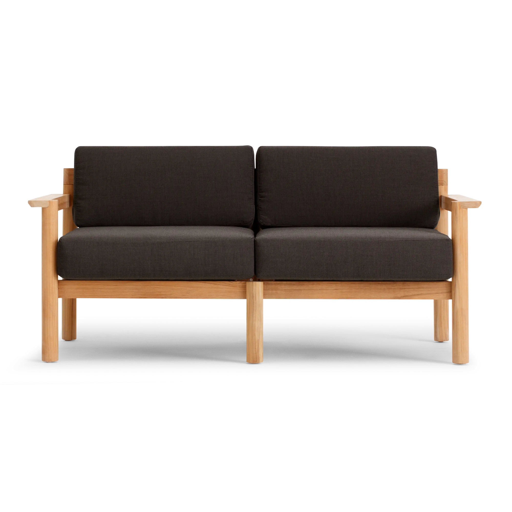 Haven 62.5'' Wide Teak with Sunbrella® Cushions, Sunbrella Coal