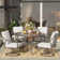 Dester Round 4 - Person Dining Set with 4 Swivel&Rocking Chair and Cushions