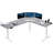 VIVO Electric Corner Standing Desk, L-Shaped Workstation-102434956-102434955