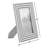 4" x 6" Decorative Photo Frame - Contemporary Polyresin Black and White Dimensional Line Design