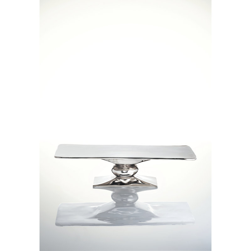Lunares by Nima Oberoi Rock Cake Stand, Silver