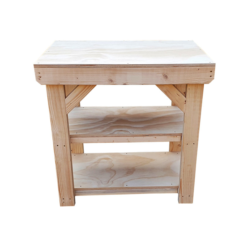 Norborne 60cm Solid + Manufactured Wood Craft Table, 90cm H x 120cm W x 60cm D
