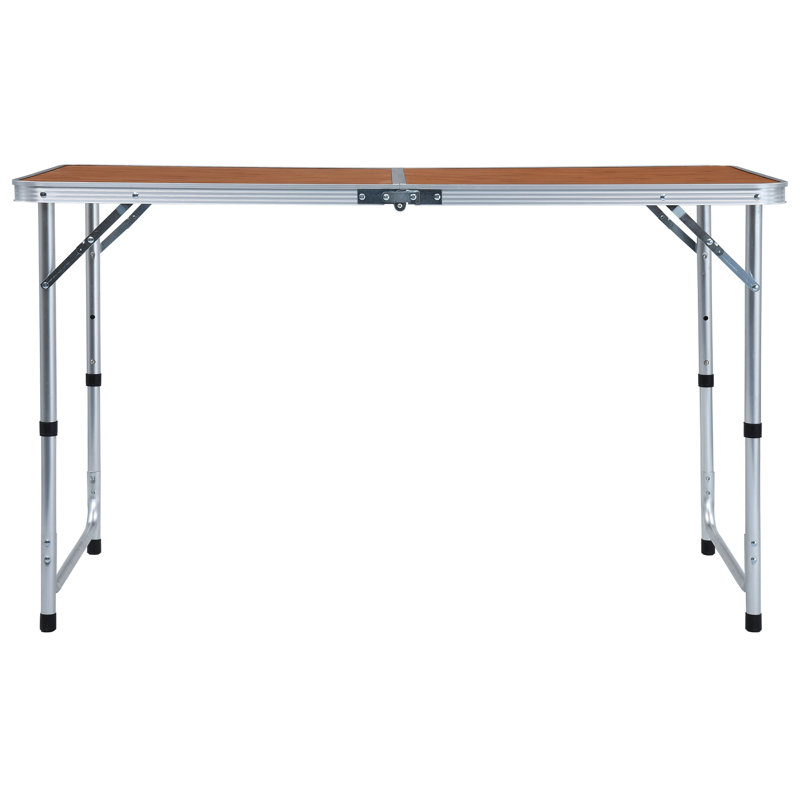 Hahira 120cm Rectangular Adjustable Folding Table