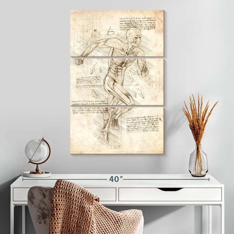 Human Body Running, H 32" x l 20"