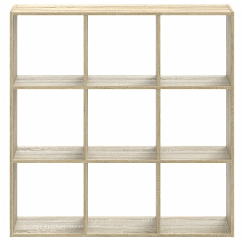 Abdul 102cm H x 102cm W Bookcase, Sonoma Oak