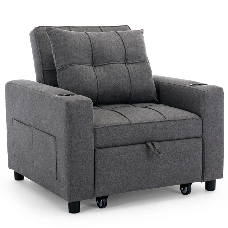 Mianna Tufted Back Sofa Bed with Storage